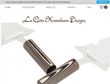 Tablet Screenshot of lacotehomeware.com